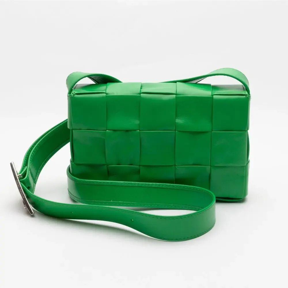 Bottega Veneta Cassette Mini Leather Messenger Bag
